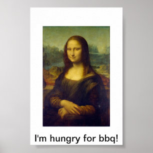 Mona Lisa Grillen Poster