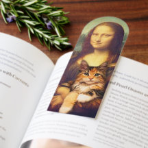 Mona Lisa hält ihr Haustier Leonardo da Vinci