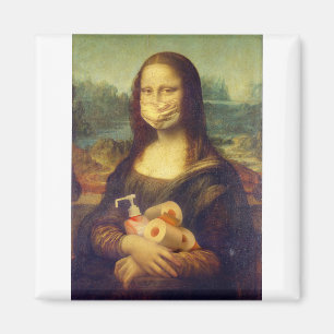 Mona Lisa hält sich auf Magnet