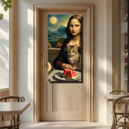 Mona Lisa &her cat - Summer vibes \ Poster