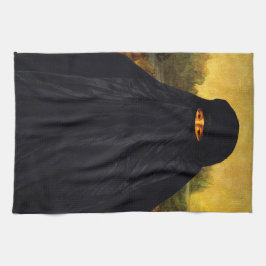 Mona Lisa Hidden Behind Burqa Geschirrtuch