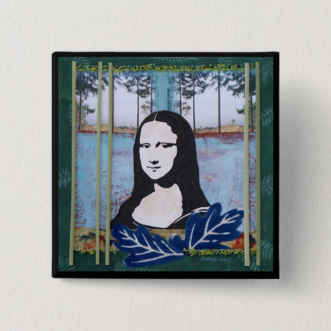 Mona Lisa im Land Button (Vorderseite)