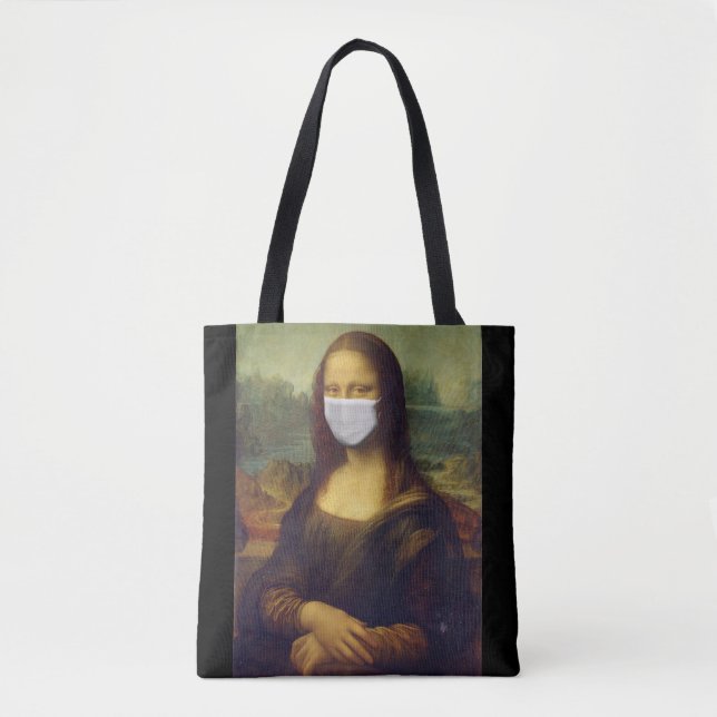 Mona lisa in einer chirurgischen Maske leonardo da (Vorderseite)