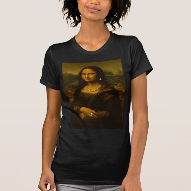 Mona Lisa in Pearls  T-Shirt (Vorderseite)