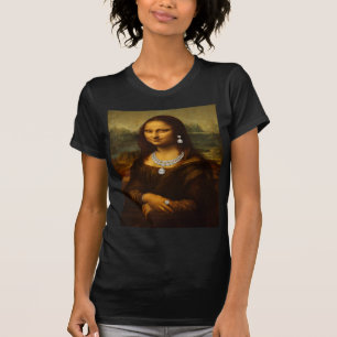 Mona Lisa in prächtigen Diamanten T-Shirt