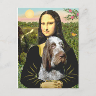 Mona Lisa - Italienischer Spinone (Rotschimmel 10) Postkarte