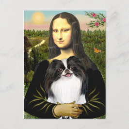 Mona Lisa - Japanisches Kinn 3 Postkarte