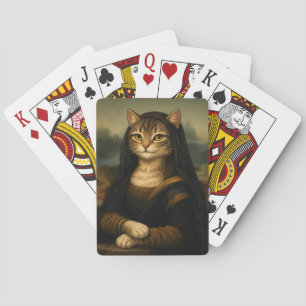 Mona Lisa Katzenparodie Renaissance-Kunst Spielkarten