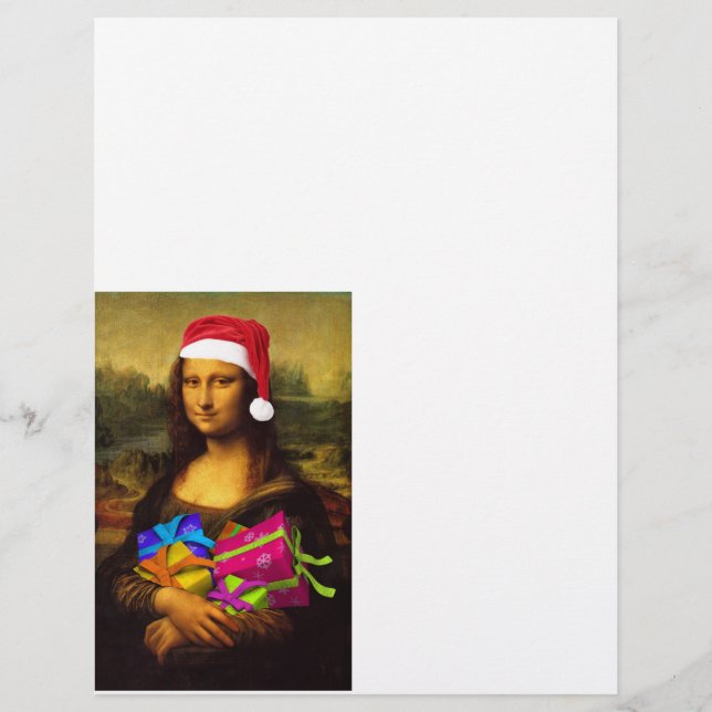 Mona Lisa kommt als Weihnachtsmann (Vorderseite)