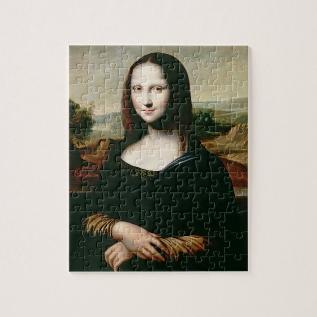Mona Lisa, Kopie der Malerei von LEONARDO DA Vin Puzzle (Vertikal)