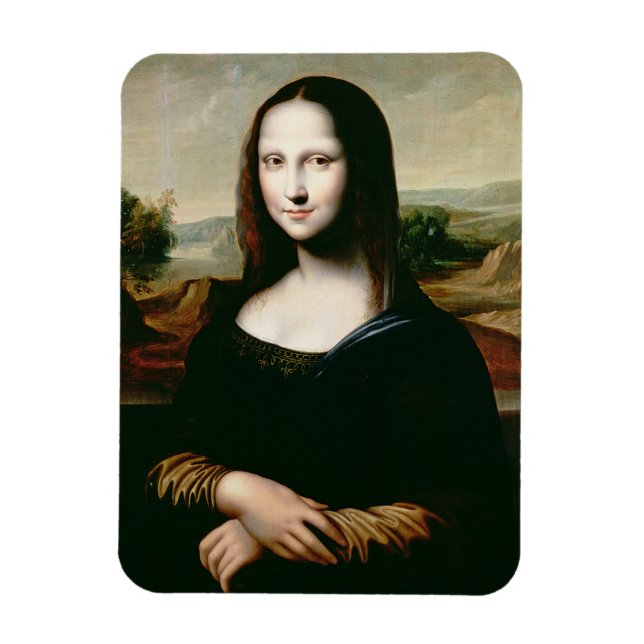 Mona Lisa, Kopie des Gemäldes von Leonardo da Vin Magnet (Vertikal)