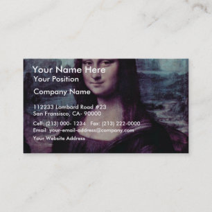 Mona Lisa (La Gioconda) Von Leonardo Da Vinci (Be Visitenkarte