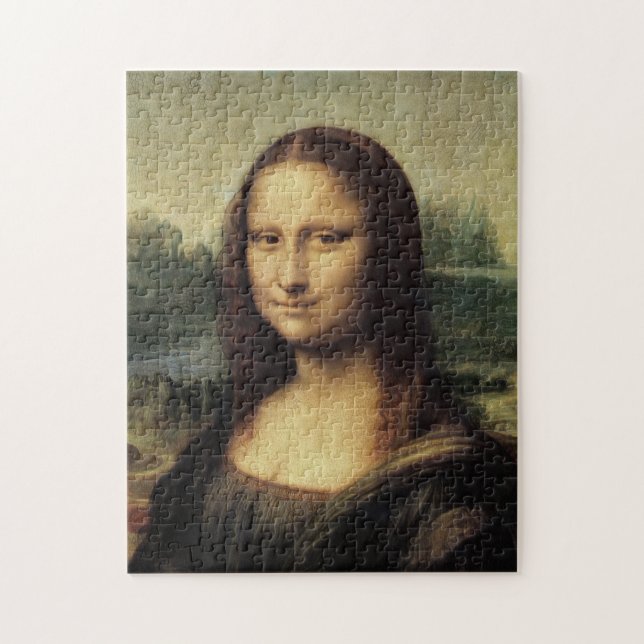 Mona Lisa La Gioconda von Leonardo da Vinci Puzzle (Vertikal)