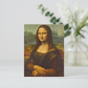 Mona Lisa, La Joconde von Leonardo da Vinci Feiertagspostkarte