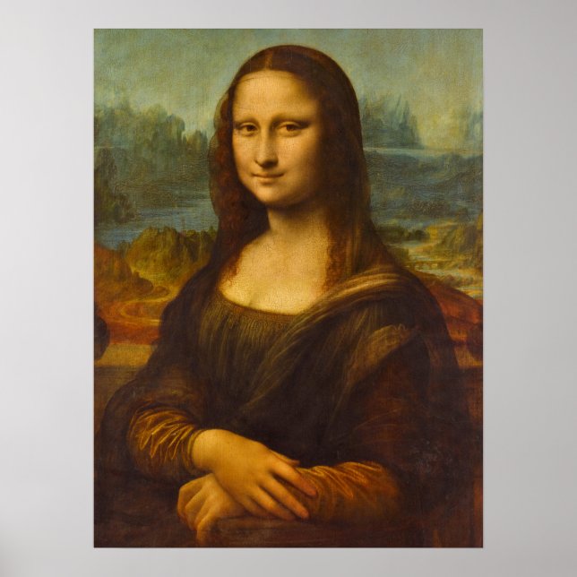 Mona Lisa, La Joconde von Leonardo da Vinci Poster (Vorne)