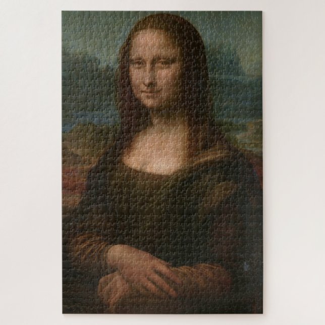 Mona Lisa Leinwand Puzzle (Vertikal)