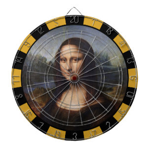 Mona Lisa & Leonardo da Vinci /altes Italien Dartscheibe