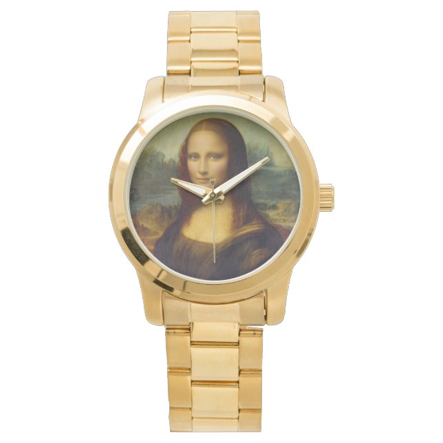 Mona Lisa Leonardo da Vinci Armbanduhr (Vorderseite)