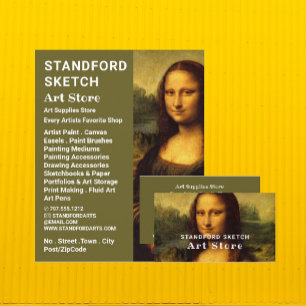 Mona Lisa, Leonardo da Vinci, Art Supplements Stor Flyer
