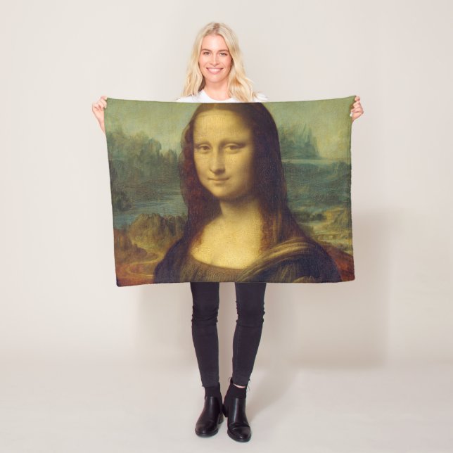 Mona Lisa, Leonardo da Vinci Fleecedecke (Beispiel)