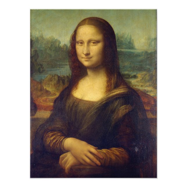 Mona Lisa , Leonardo da Vinci Fotodruck (Vorne)