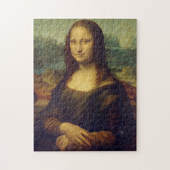 Mona lisa Leonardo Da Vinci Klassische Malerei Puzzle (Vertikal)