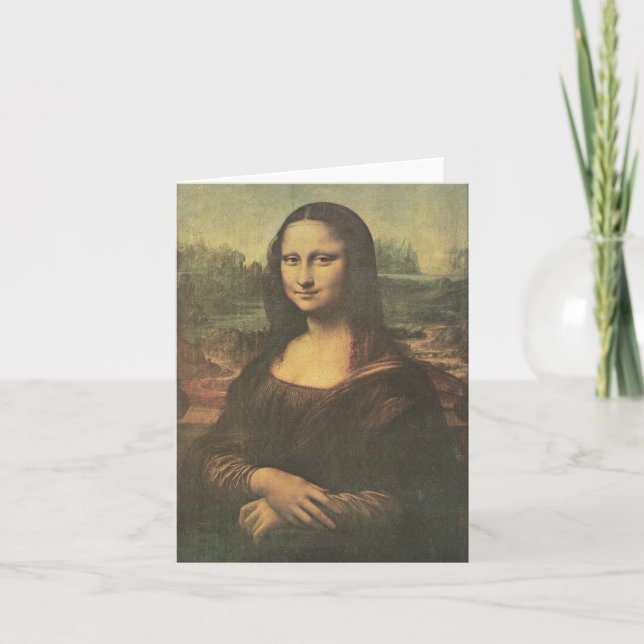 Mona Lisa Leonardo da Vinci Kunst Karte (Vorderseite)