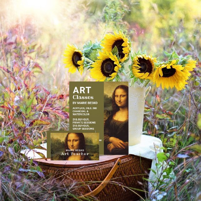 Mona Lisa, Leonardo da Vinci, Kunstklassen Flyer (Von Creator hochgeladen)