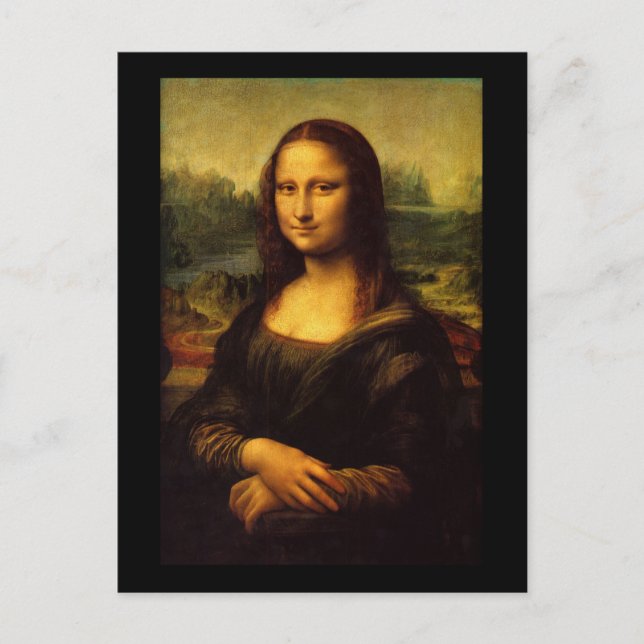 Mona Lisa Leonardo da Vinci Postkarte (Vorderseite)
