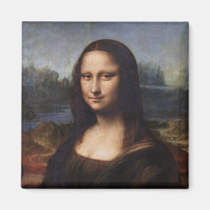 Mona Lisa & Leonardo da Vinci / Vintag Italien Magnet