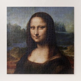 Mona Lisa & Leonardo da Vinci / Vintag Italien Puzzle