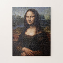 Mona Lisa & Leonardo da Vinci / Vintag Italien Puzzle
