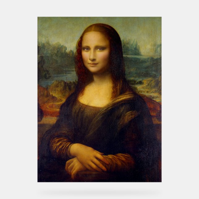 Mona Lisa Leonardo Frankreich Acrylschild (Vorderseite)