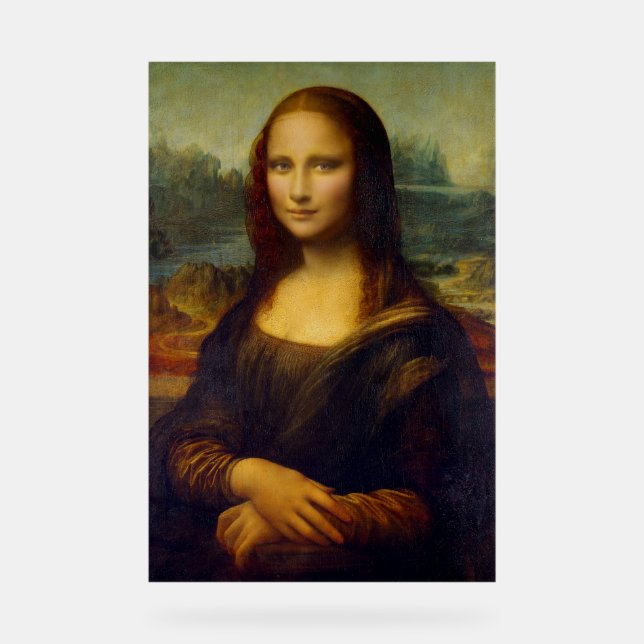 Mona Lisa Leonardo Frankreich Acrylschild (Vorderseite)