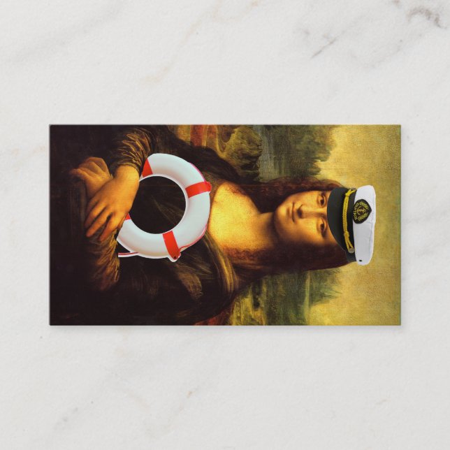 Mona Lisa Lieben Boote Visitenkarte (Vorderseite)
