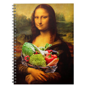 Mona Lisa Lieben Gemüse Notizblock