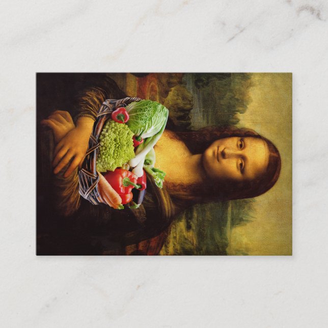 Mona Lisa Lieben Gemüse Visitenkarte (Vorderseite)
