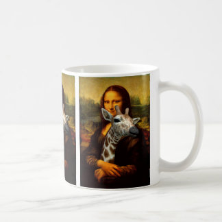 Mona Lisa Lieben Giraffes Tasse