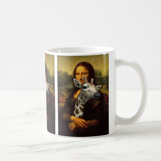 Mona Lisa Lieben Giraffes Tasse (Rechts)