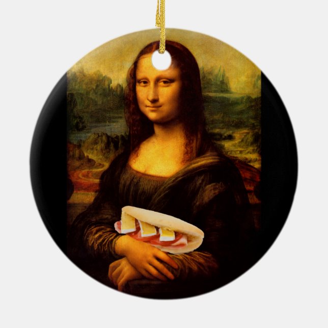 Mona Lisa Lieben Paninis Keramikornament (Hinten)