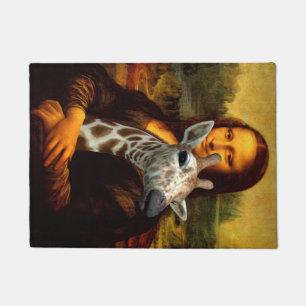 Mona Lisa liebt Giraffen Fußmatte