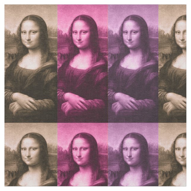 Mona Lisa lila rosa Schokolade Stoff (Nahaufnahme)