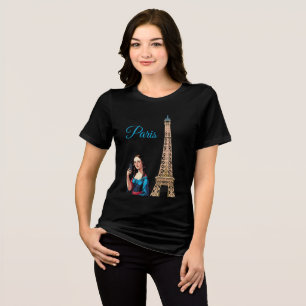 MONA LISA MACHT SELFIE SURREAL PARIS T-Shirt Tri-Blend Shirt