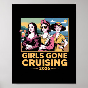 Mona Lisa Mädchen auf Kreuzfahrt 2026 Kreuzfahrt U Poster