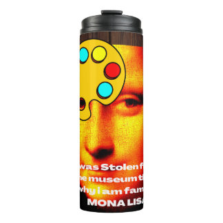 Mona-lisa-Malgeschichte Thermosbecher