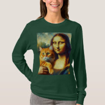Mona Lisa malt La Gioconda mit Katze