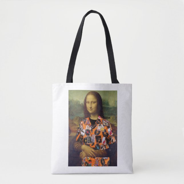 Mona Lisa mit 40. Wiedersehen T - Shirt Tote Tasch (Vorderseite)