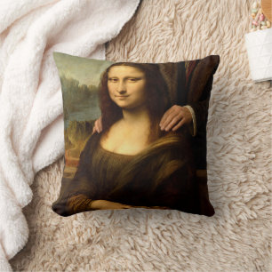 Mona Lisa mit einem männlichen Begleiter Kissen