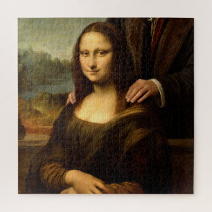 Mona Lisa mit einem männlichen Begleiter Puzzle