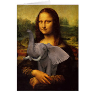 Mona Lisa mit Elephant